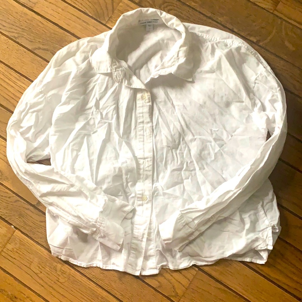 James Perse thin white Oxford size 1